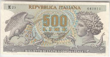 Olaszország 1966-1975. 500L T:III Italy 1966-1975. 500 Lire C:F Krause 93