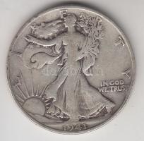 Amerikai Egyesült Államok 1941S. 1/2$ Ag "Walking Liberty" T:3 USA 1941S. 1/2$ Ag "Walking Liberty" C:F