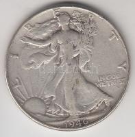 Amerikai Egyesült Államok 1946. 1/2$ Ag "Walking Liberty" T:3 USA 1946. 1/2$ Ag "Walking Liberty" C:F