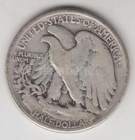 Amerikai Egyesült Államok 1942. 1/2$ Ag "Walking Liberty" T:3 USA 1942. 1/2$ Ag "Walking Liberty" C:F