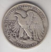 Amerikai Egyesült Államok 1941. 1/2$ Ag "Walking Liberty" T:3 USA 1941. 1/2$ Ag "Walking Liberty" C:F