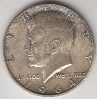 Amerikai Egyesült Államok 1964. 1/2$ Ag "Kennedy" T:2 USA 1964. 1/2 Dollar Ag "Kennedy" C:XF Krause KM#202