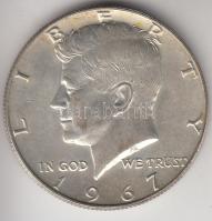 Amerikai Egyesült Államok 1967. 1/2$ Ag "Kennedy" T:2 USA 1967. 1/2 Dollar Ag "Kennedy" C:XF