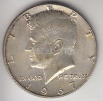 Amerikai Egyesült Államok 1967. 1/2$ Ag "Kennedy" T:2 USA 1967. 1/2 Dollar Ag "Kennedy" C:XF