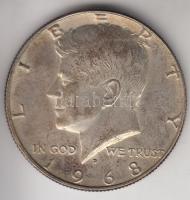 Amerikai Egyesült Államok 1968D. 1/2$ Ag "Kennedy" T:2 USA 1968D. 1/2 Dollar Ag "Kennedy" C:XF