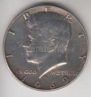 Amerikai Egyesült Államok 1969D. 1/2$ Ag &quot;Kennedy&quot; T:2 &lt;br/&gt;USA 1969D. 1/2 Dollar Ag &quot;Kennedy&quot; C:XF