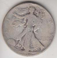 Amerikai Egyesült Államok 1938. 1/2$ Ag "Walking Liberty" T:3 USA 1938. 1/2$ Ag "Walking Liberty" C:F Krause KM#142