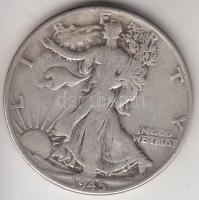 Amerikai Egyesült Államok 1945. 1/2$ Ag "Walking Liberty" T:3 USA 1945. 1/2$ Ag "Walking Liberty" C:F Krause KM#142