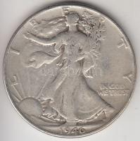 Amerikai Egyesült Államok 1946. 1/2$ Ag "Walking Liberty" T:3 USA 1946. 1/2$ Ag "Walking Liberty" C:F Krause KM#142