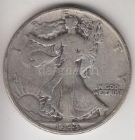 Amerikai Egyesült Államok 1943. 1/2$ Ag "Walking Liberty" T:3 USA 1943. 1/2$ Ag "Walking Liberty" C:F Krause KM#142