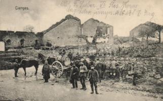 Cierges WWI destroyed buildings