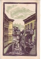 Miskolc linómetszet