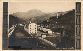 Vihnye, Malátagyár / malt factory, photo
