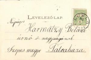 Lublófürdő, Kápolna, bazár, népviselet; kiadja Szeiffert Endre / spa chapel, folklore