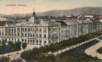 8 db régi külföldi városképes lap, közte két lap 1899-ből és egy litho / 8 old foreign postcards, in...