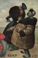 '60 H.P.' Automobile era fashion, humour s: Arthur Thiele