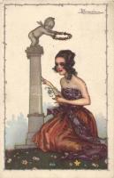 Italian art postcard s: Busi