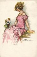 Italian art postcard s: Busi