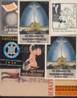 16 db magyar és német nyelvű számolócédula és reklámlap /
counting slips