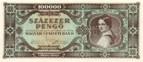 1945. 100.000P (3x) egymás utáni sorszámmal T:I