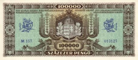 1945. 100.000P (3x) egymás utáni sorszámmal T:I