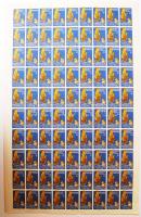 "Te is add oda a rongyaidat", teljes fogazott 6x10-es ív, "Pannonia Bélyeg Egyesület&...