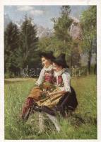 20 db régi, használatlan, osztrák folklór témájú, jó minőségű képeslap / 20 unused motive cards, Aus...