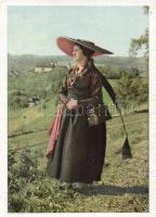 20 db régi, használatlan, osztrák folklór témájú, jó minőségű képeslap / 20 unused motive cards, Aus...