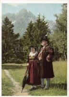 20 db régi, használatlan, osztrák folklór témájú, jó minőségű képeslap / 20 unused motive cards, Aus...