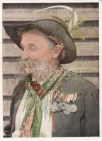 20 db régi, használatlan, osztrák folklór témájú, jó minőségű képeslap / 20 unused motive cards, Aus...