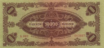 1945. 10.000P (3x) egymás utáni sorszámmal T:I