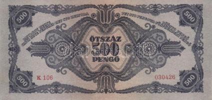 1945. 500P (3x) egymás utáni sorszámmal T:I