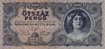 1945. 500P (3x) egymás utáni sorszámmal T:I