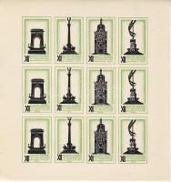 1930. Építészeti világkiállítás levélzáró ív, vágott