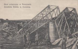 Rzeszów, Zerstörter Brücke / destroyed bridge