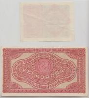 1920. 2K "2ab" + Osztrák-Magyar Bank 1922. 2K T:III
Adamo K7/1, Krause 74