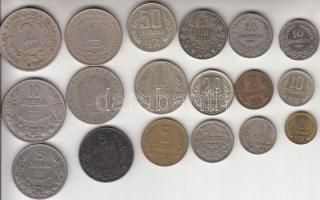 Bulgária 1906-1974. 1St-10L (18x) T:vegyes
Bulgaria 1906-1974. 1 Stotinki - 10 Leva (18x) C:mixed