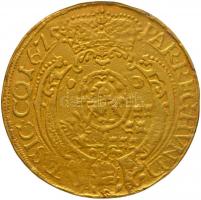 Erdélyi Fejedelemség 1675 10 Dukát Au "Apafi Mihály" Fogaras (34.47g).
Előlap: Prémsapkás ...