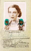 1938 Izraelita személy keményfedeles útlevele / Passport of a Jewish person