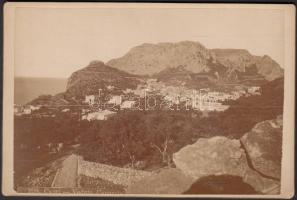 cca 1880 Sorrento és Capri 3 db keményhátú fotó / Italy vintage photos 17x11 cm