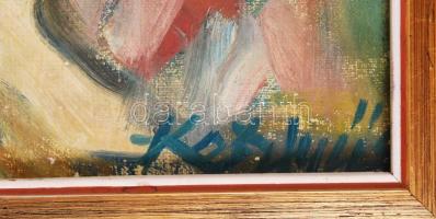 Kesztyűs Ferenc (1932-): Őszi csendélet. Olaj, vászon, jelzett, keretben, 50×70 cm