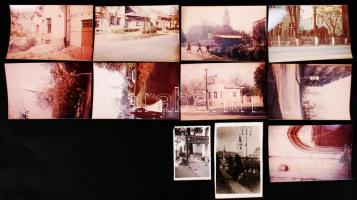 cca 1930-1990 Beregszász 2 db háború előtti és 9 db modern fotó