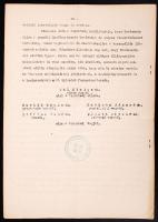 Védési eljárás folyamatban. cca 1940 A Magyar Nemzetiszocialista Párt Űjpesti szervezetének jegyzőkö...