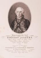 cca 1860 Echrenreich: monyórókeréki gróf Erdődy József tárnokmester kőnyomatos képe 24x32 cm