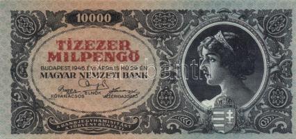 1946. 10.000MP (3x) egymás utáni sorszámmal! T:I
