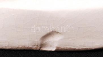 Kisfaludi Strobl Zsigmond (1884-1975): Fürdés után. Mázas kerámia, jelzett, apró csorba az alján, m:...