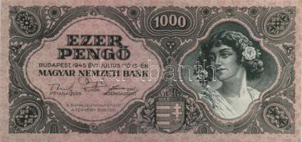 1945. 1000P (2x) egymás utáni sorszámmal T:I