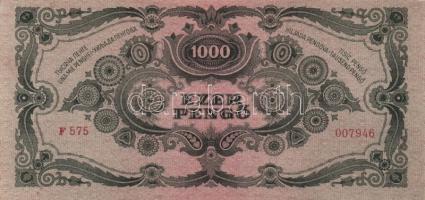 1945. 1000P (2x) egymás utáni sorszámmal T:I