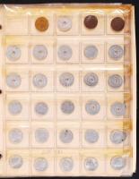 1946-1988. 2f-2Ft gyűjtemény 16db fém díjéremmel piros "Münzen" berakóban T:vegyes