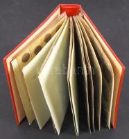 1946-1988. 2f-2Ft gyűjtemény 16db fém díjéremmel piros "Münzen" berakóban T:vegyes